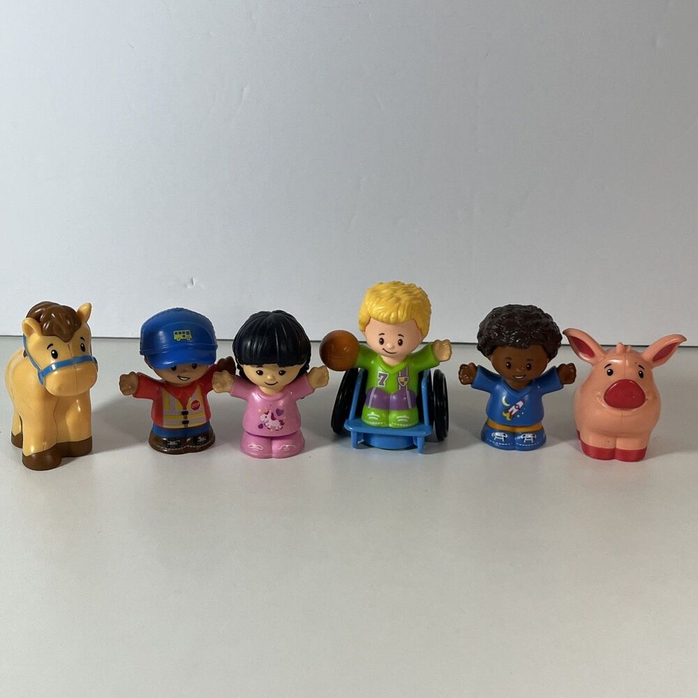 Fisher Price Little People Lot Of 6 Toy Figure Replacements